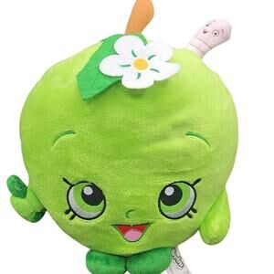 6" Green Apple Blossom w/ Worm Shopkins Plush